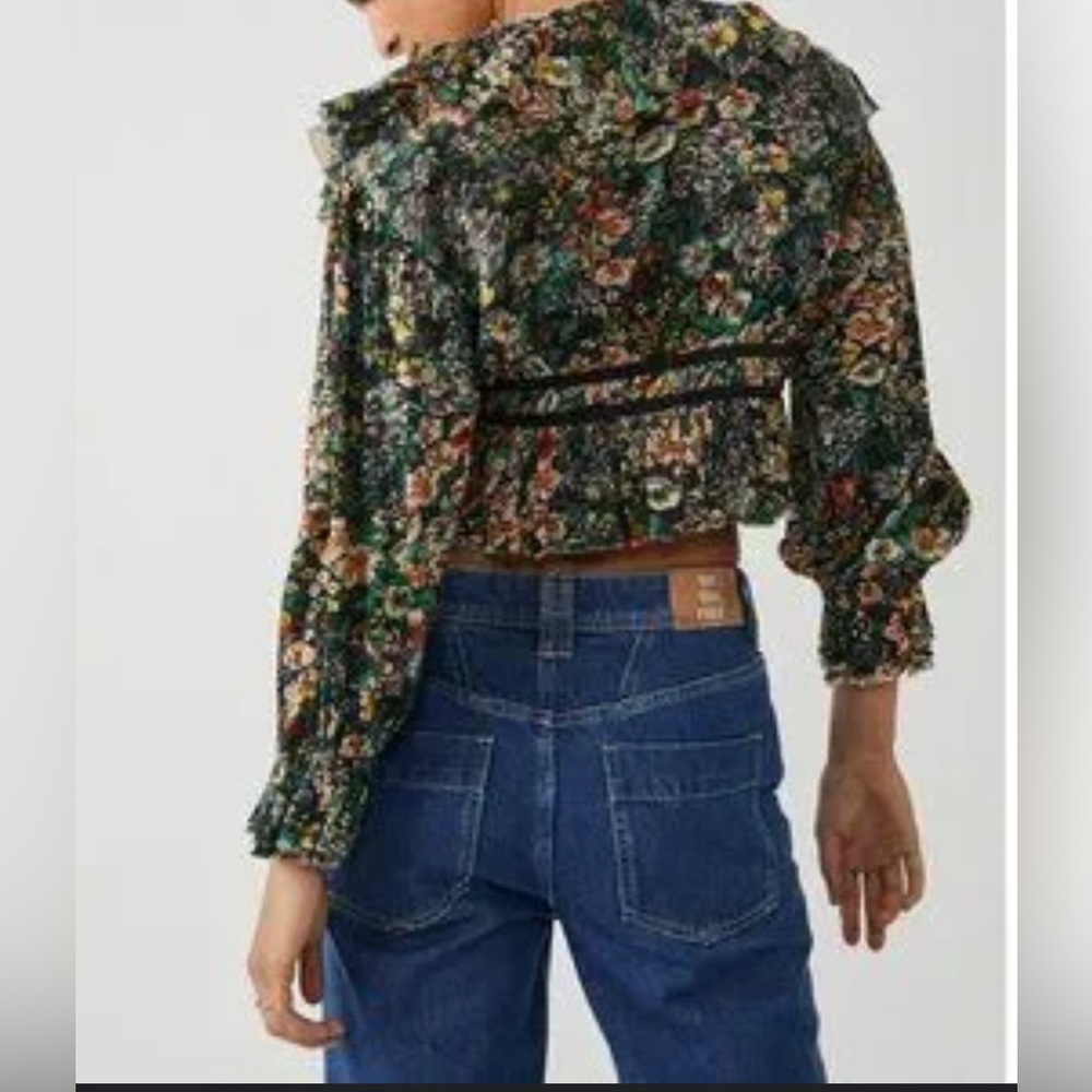 FREE PEOPLE Rudi Ruffle Top size small - Picture 9 of 9